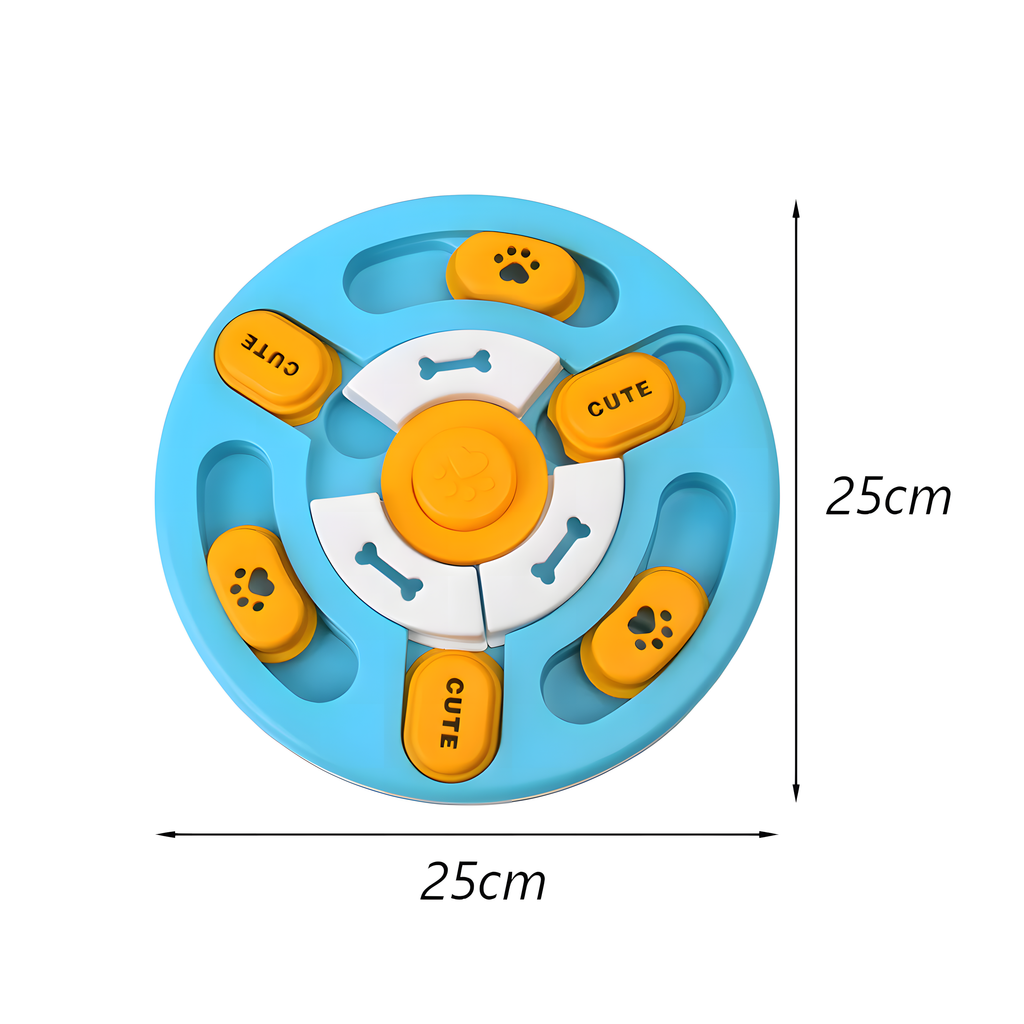 Puzzle interactif et éducatif anti-ennui pour chien - Circulaire ( Niveau intermédiaire )