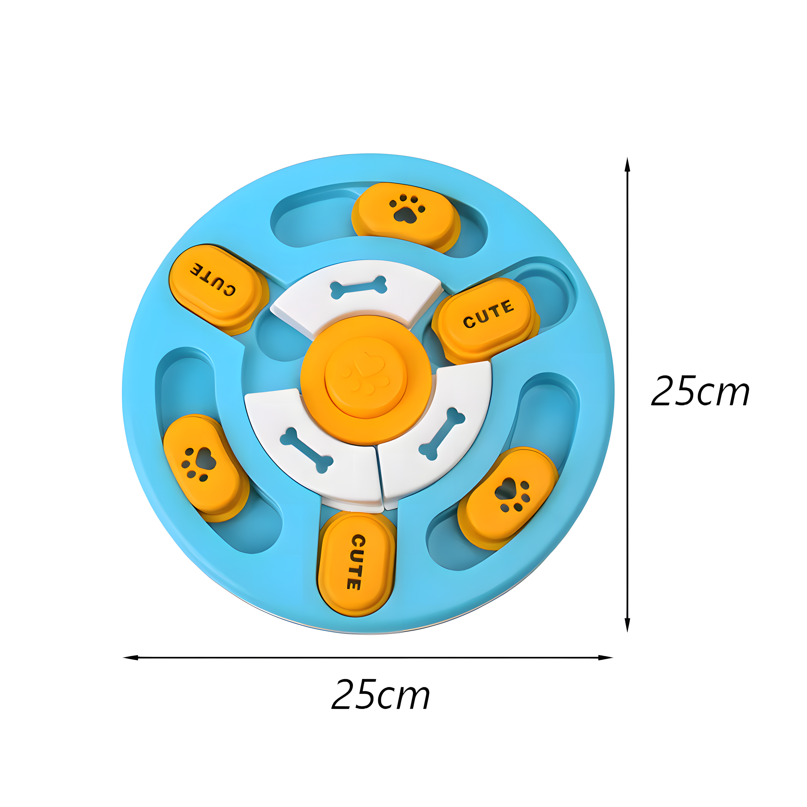 Puzzle interactif et éducatif anti-ennui pour chien - Circulaire ( Niveau intermédiaire )