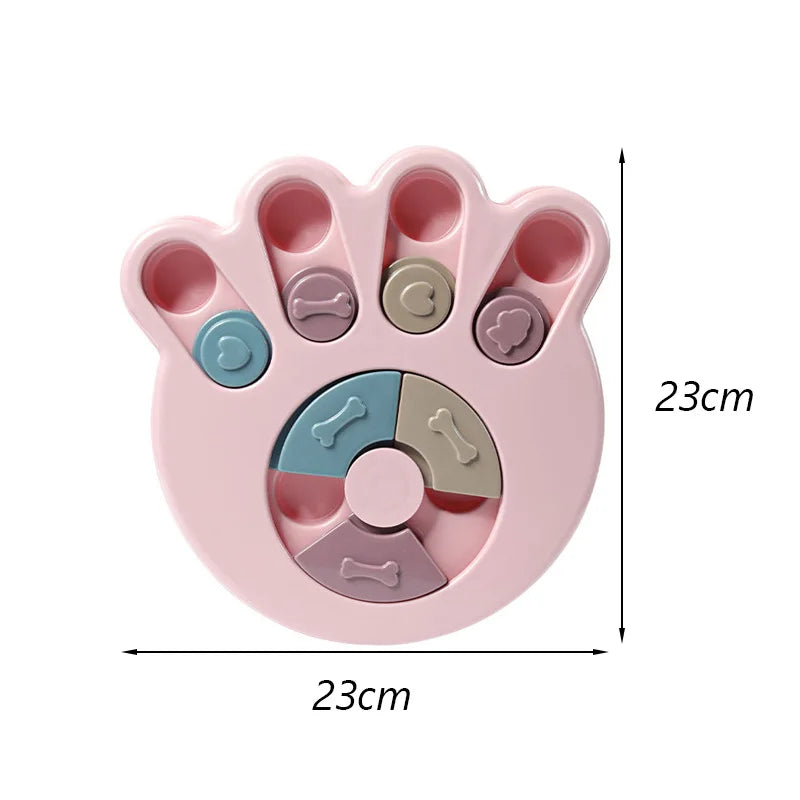 Puzzle interactif et éducatif anti-ennui pour chien - Patte ( Niveau débutant )