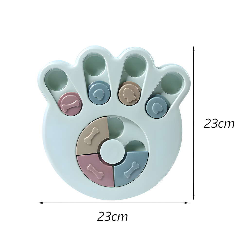 Puzzle interactif et éducatif anti-ennui pour chien - Patte ( Niveau débutant )