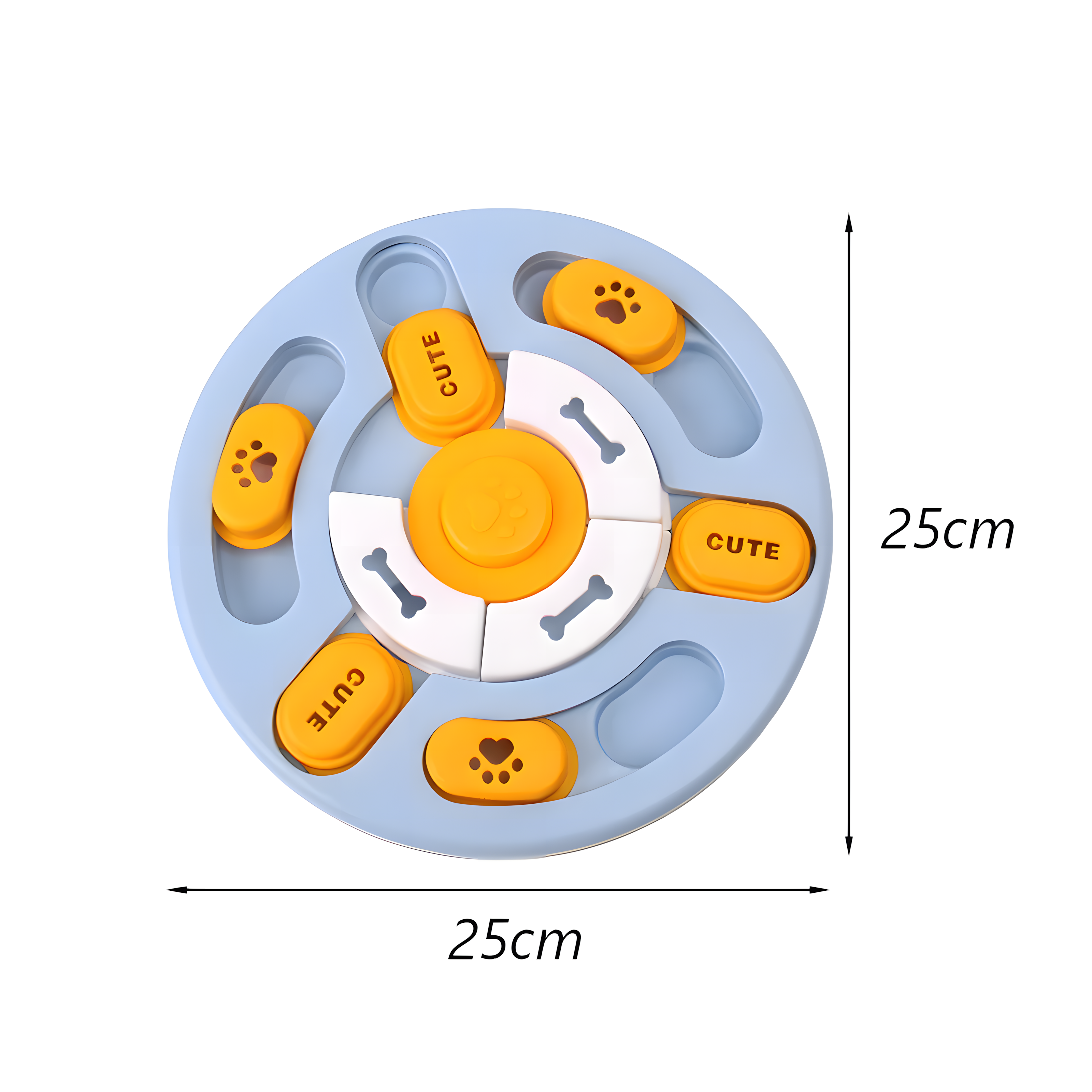 Puzzle interactif et éducatif anti-ennui pour chien - Circulaire ( Niveau intermédiaire )