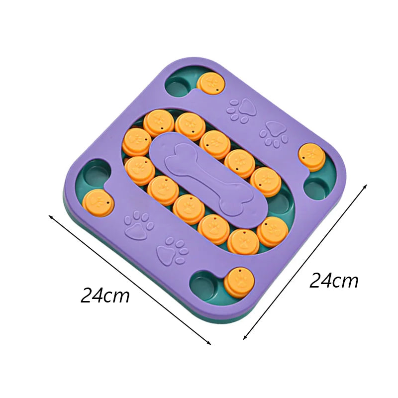 Puzzle interactif et éducatif anti-ennui pour chien - Carré ( Niveau intermédiaire )