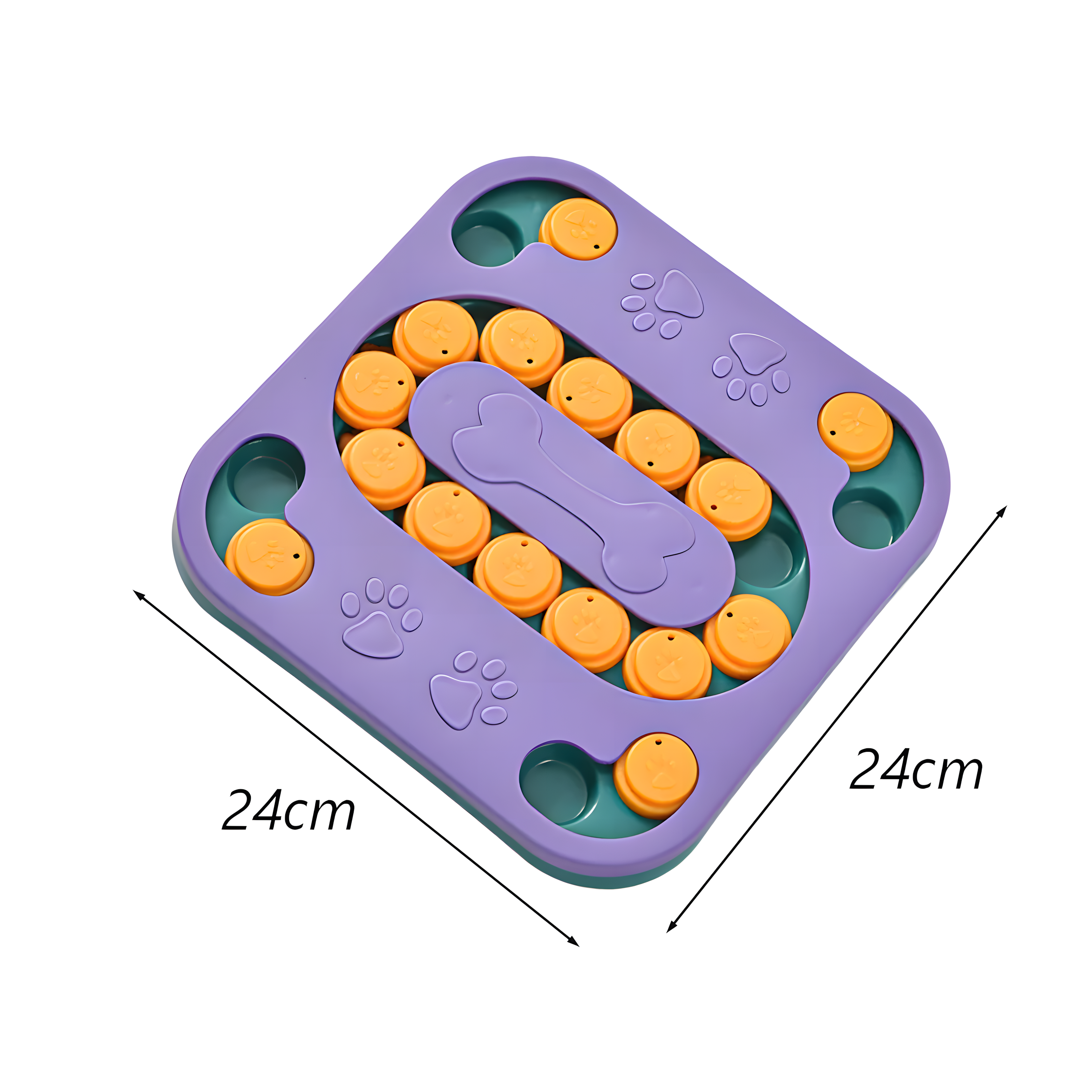 Puzzle interactif et éducatif anti-ennui pour chien - Carré ( Niveau intermédiaire )