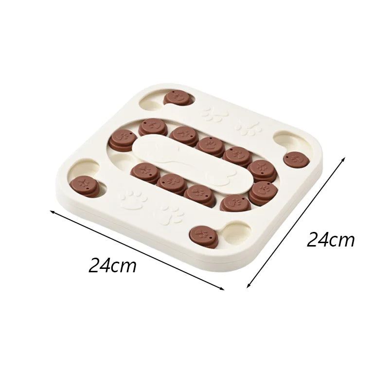 Puzzle interactif et éducatif anti-ennui pour chien - Carré ( Niveau intermédiaire )