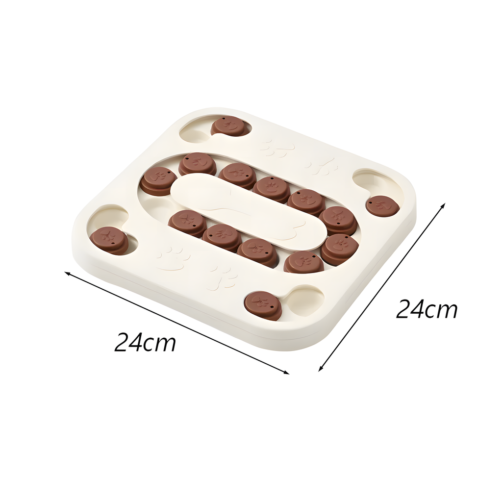 Puzzle interactif et éducatif anti-ennui pour chien - Carré ( Niveau intermédiaire )