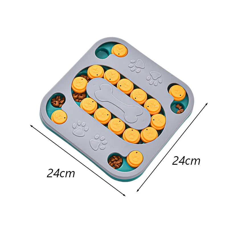 Puzzle interactif et éducatif anti-ennui pour chien - Carré ( Niveau intermédiaire )