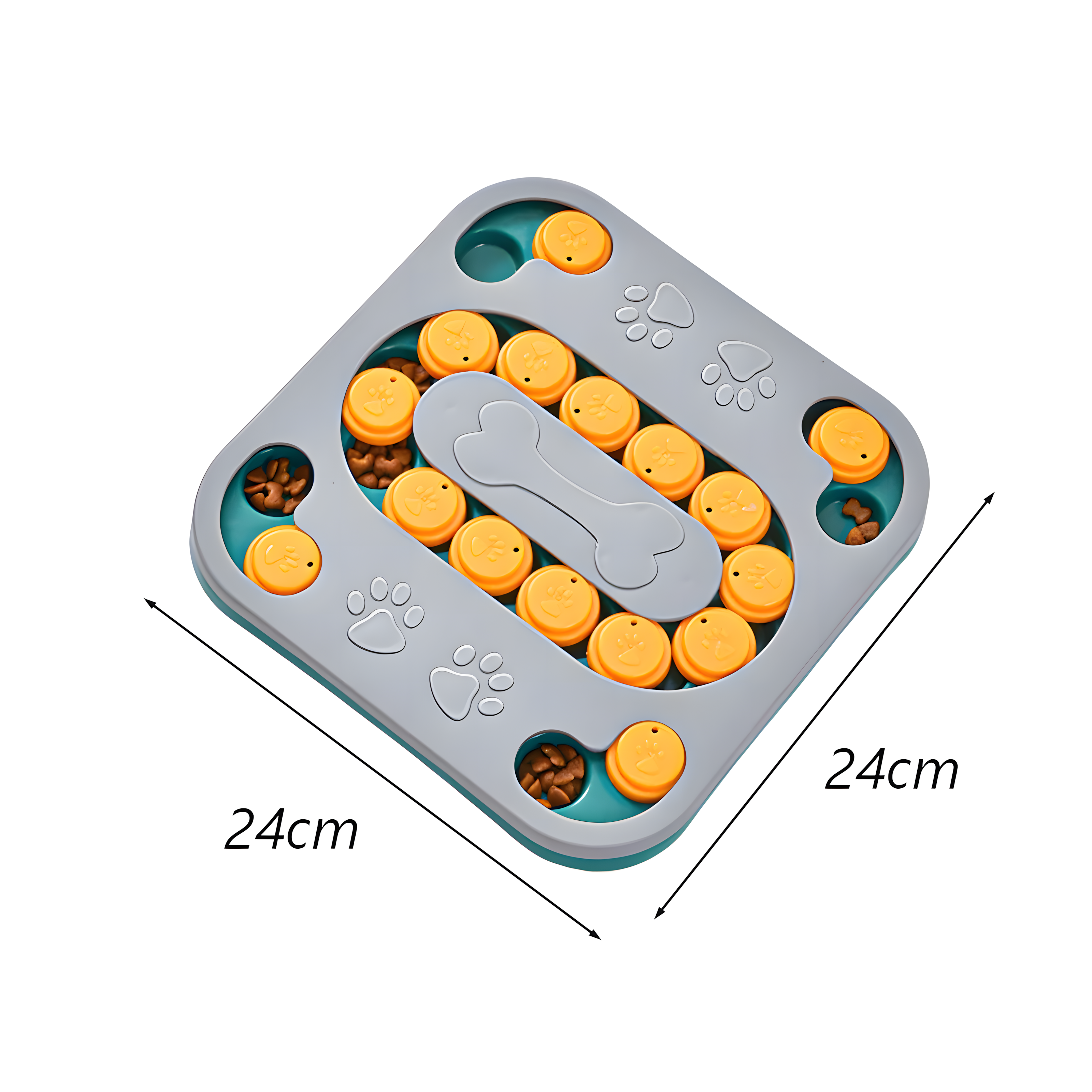 Puzzle interactif et éducatif anti-ennui pour chien - Carré ( Niveau intermédiaire )