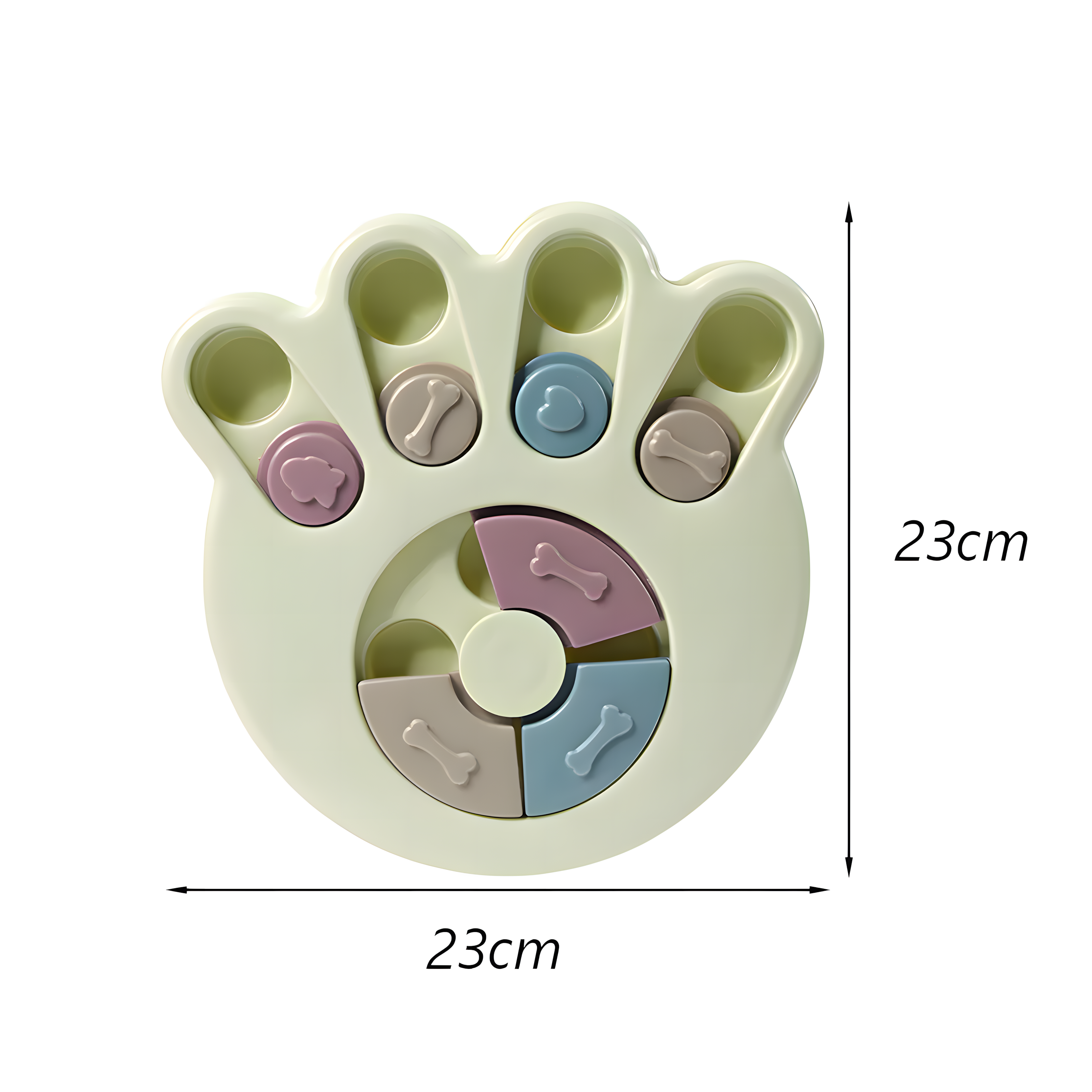 Puzzle interactif et éducatif anti-ennui pour chien - Patte ( Niveau débutant )